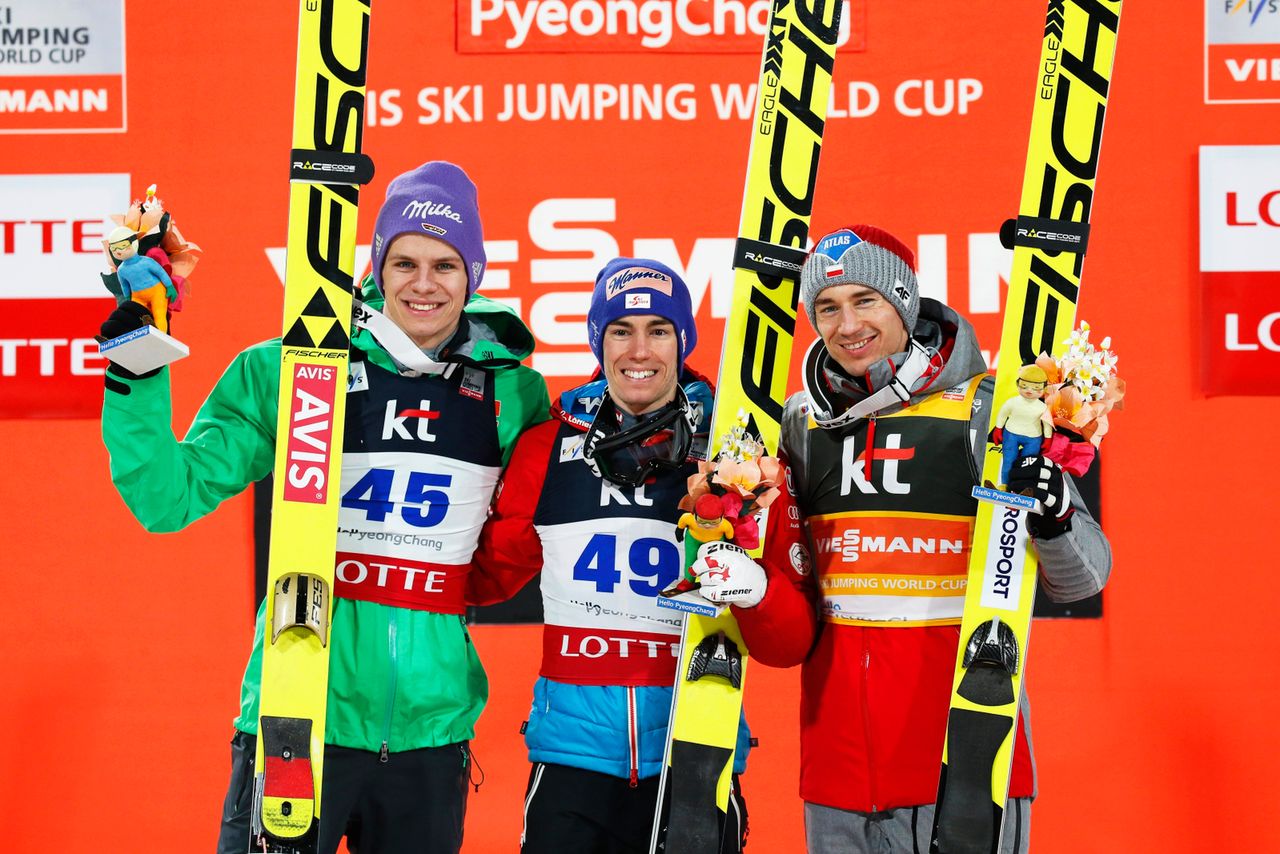 PŚ w Pjongczang Kamil Stoch na podium Kraft znokautował rywali