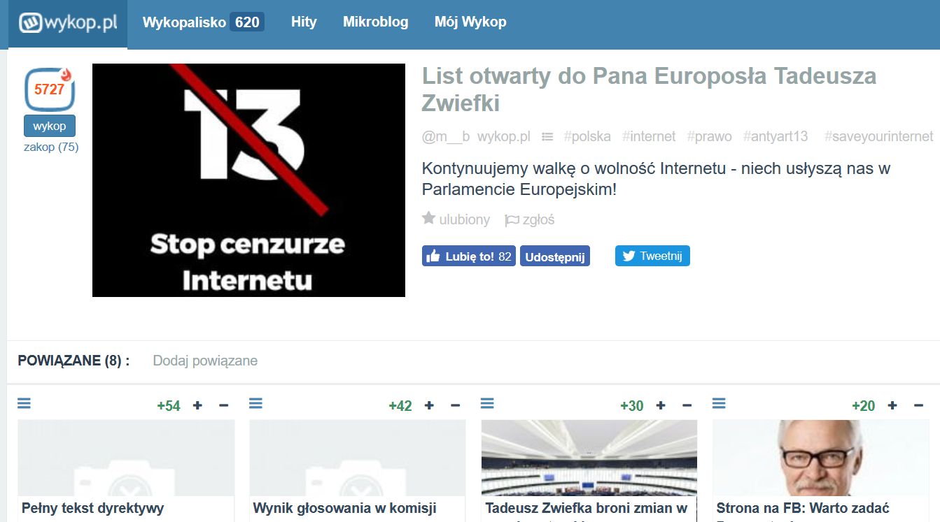 Wykop Pisze List Otwarty Do Europos A Rozwi Zania Godz W Podwaliny