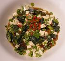 Jajka i tofu w sałatce