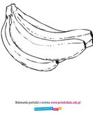 Kolorowanka banany