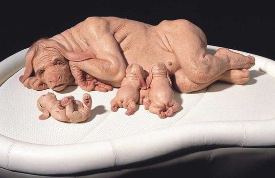 Rzeźba Patrici Piccinini - The Young Family
