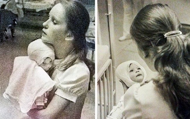 Amanda i Susan w szpitalu w 1977 roku / Facebook