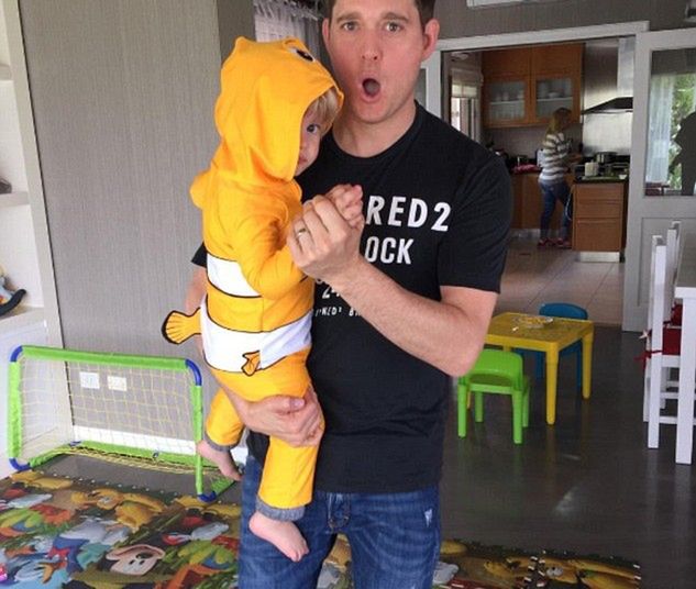 Michael Bublé z synkiem Noah/DailyMail