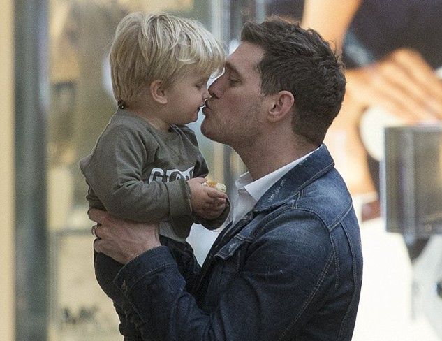 Michael Bublé z synem Noah/DailyMail
