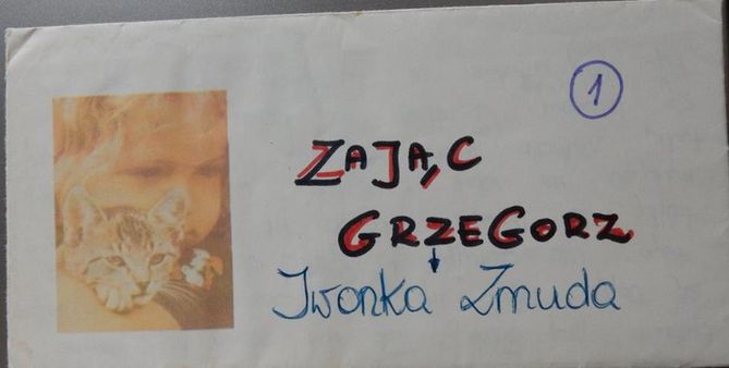 Koperta została znaleziona w kupionej przez intenret książce.