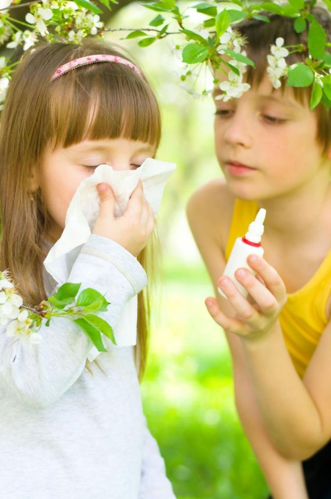 Alergia na pyłki objawia się m.in. katarem