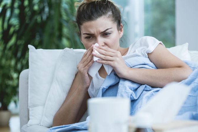 Alergia często przejawia się katarem