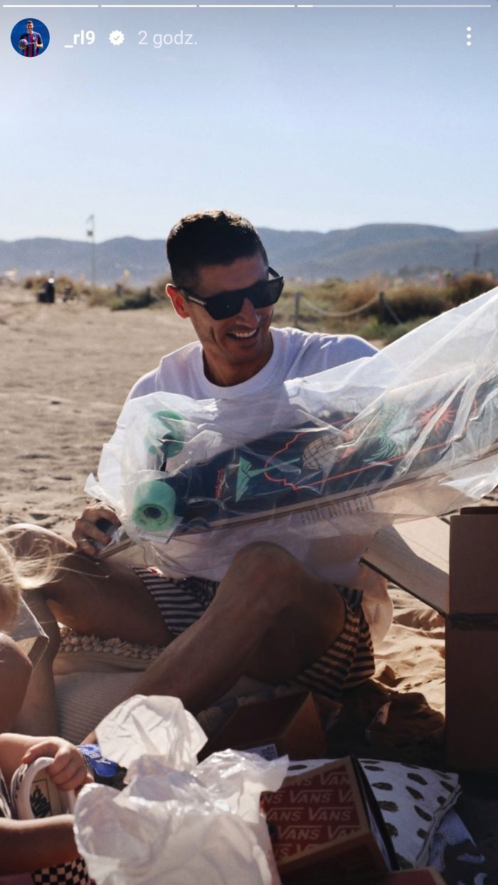 Robert Lewandowski świętował urodziny na plaży Zdjęcia