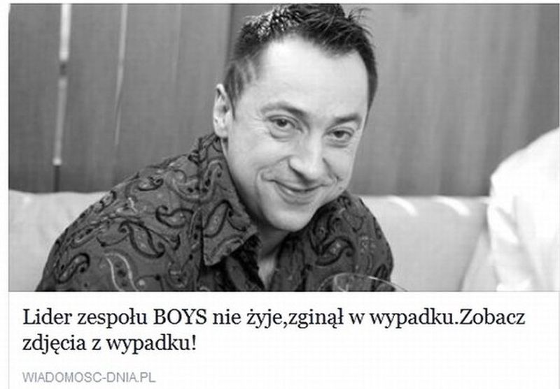 Marcin Miller nie żyje Lider zespołu Boys zginął w wypadku