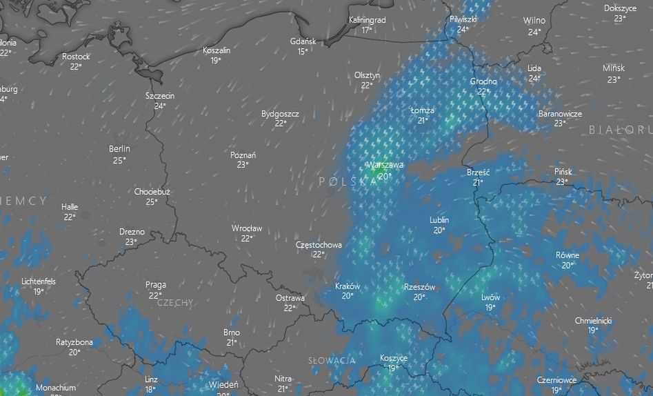 Pogoda Imgw Ostrzega E Burze Mog Powr Ci Sprawd Radar Burz Online