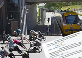 Ćwiczą na przystanku kolejowym. Internauci krytykują matki, które narażają dzieci na niebezpieczeństwo