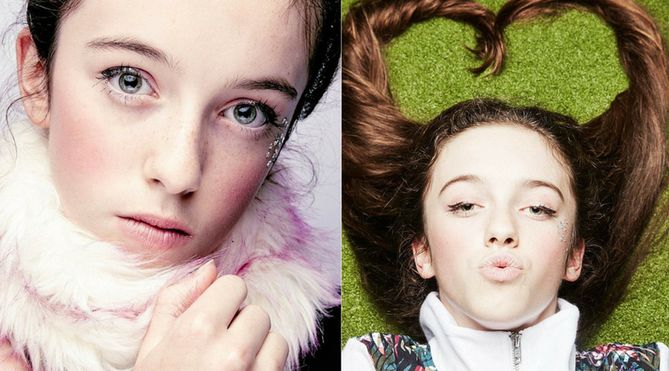 Isabelle Neville - córka Phila Neville'a w sesji zdjęciowej