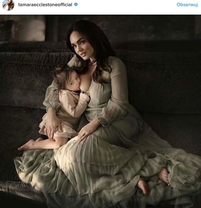 Tamara Ecclestone karmiąca piersią córkę Sophię