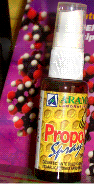 Atomizer z roztworem kitu pszczelego
