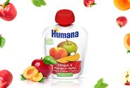 Humana 100% Organic Mus Jabłko-Brzoskwinia-Mango  po 8. miesiącu (90 g)