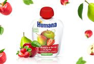 Humana 100% Organic Mus Jabłko-Gruszka-Truskawka po 8. miesiącu (90 g)