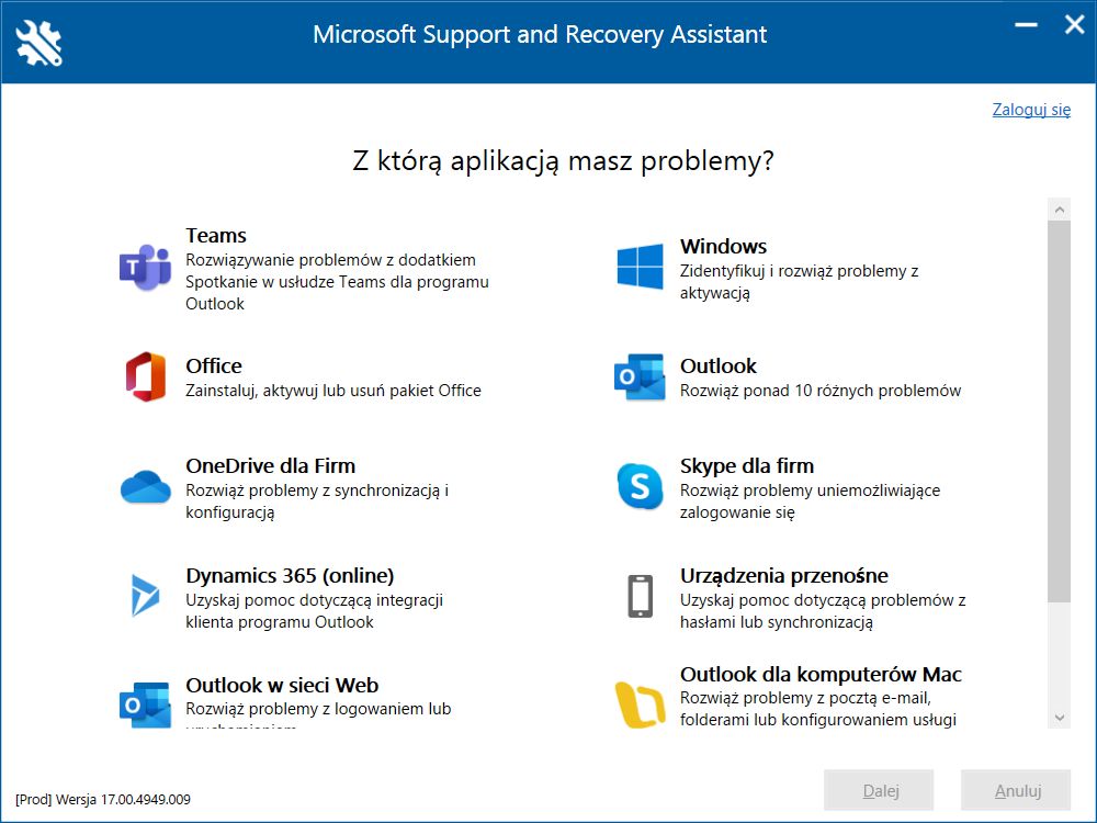 download Microsoft Support and Recovery Assistant 17.01.0268.015