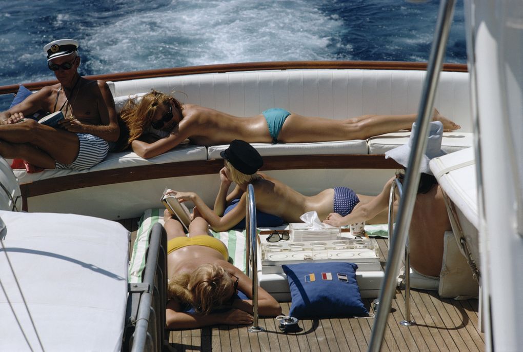 A trip on James Kimberly\'s yacht off Palm Beach, Florida, April 1968