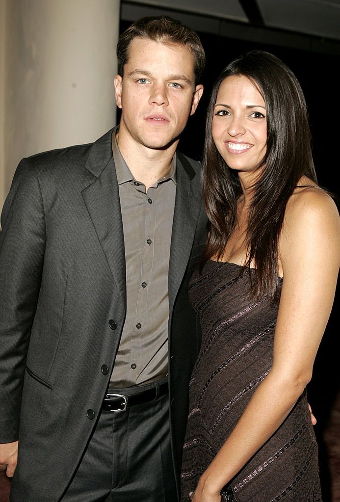 Matt Damon i Luciana Barroso w 2005 roku