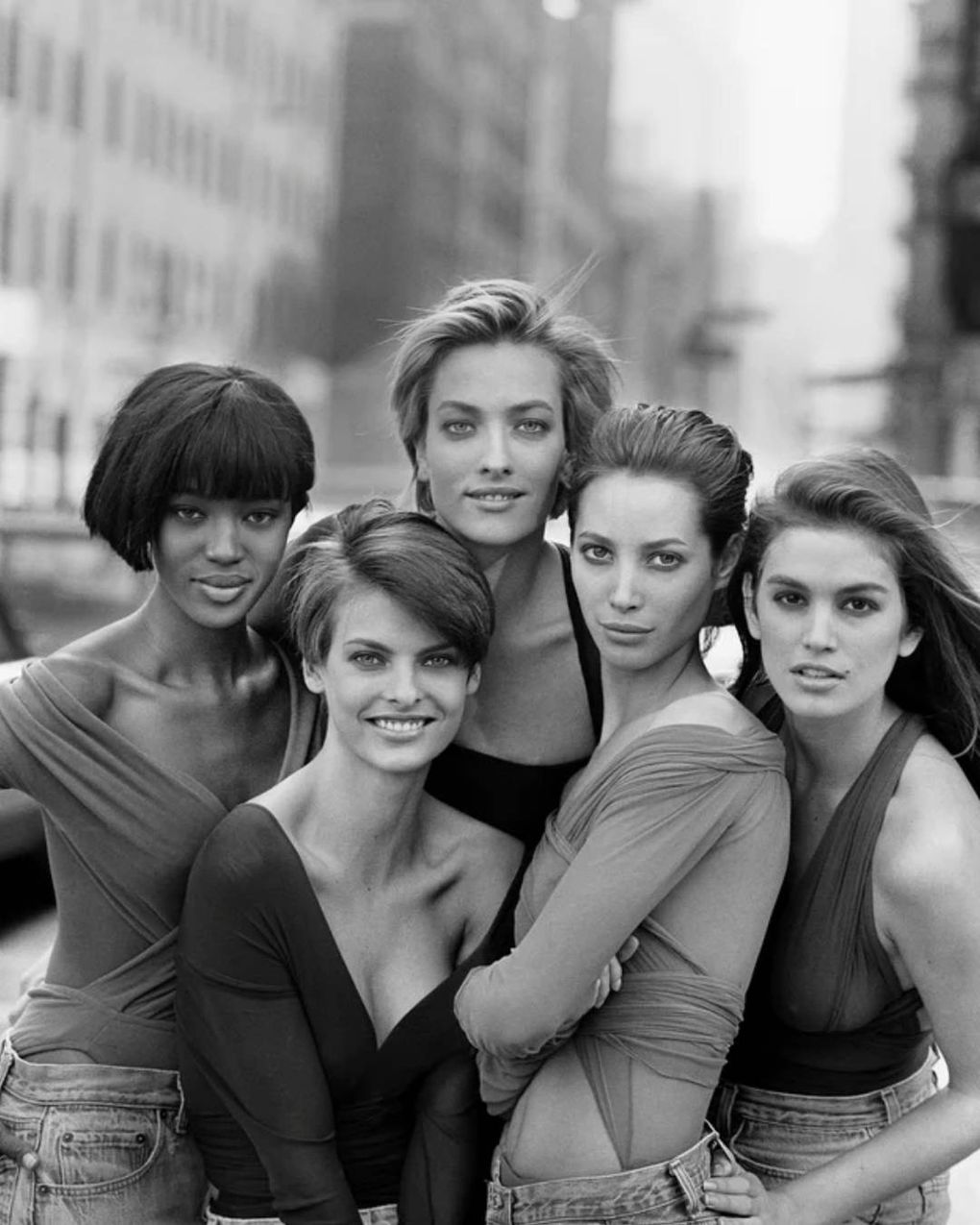 Najsłynniejsze modelki lat 90. Wśród nich Cindy Crawford (po prawej)
