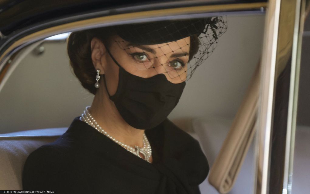 Kate Middleton w perłowym naszyjniku pojawiła się m.in. na pogrzebie księcia Filipa