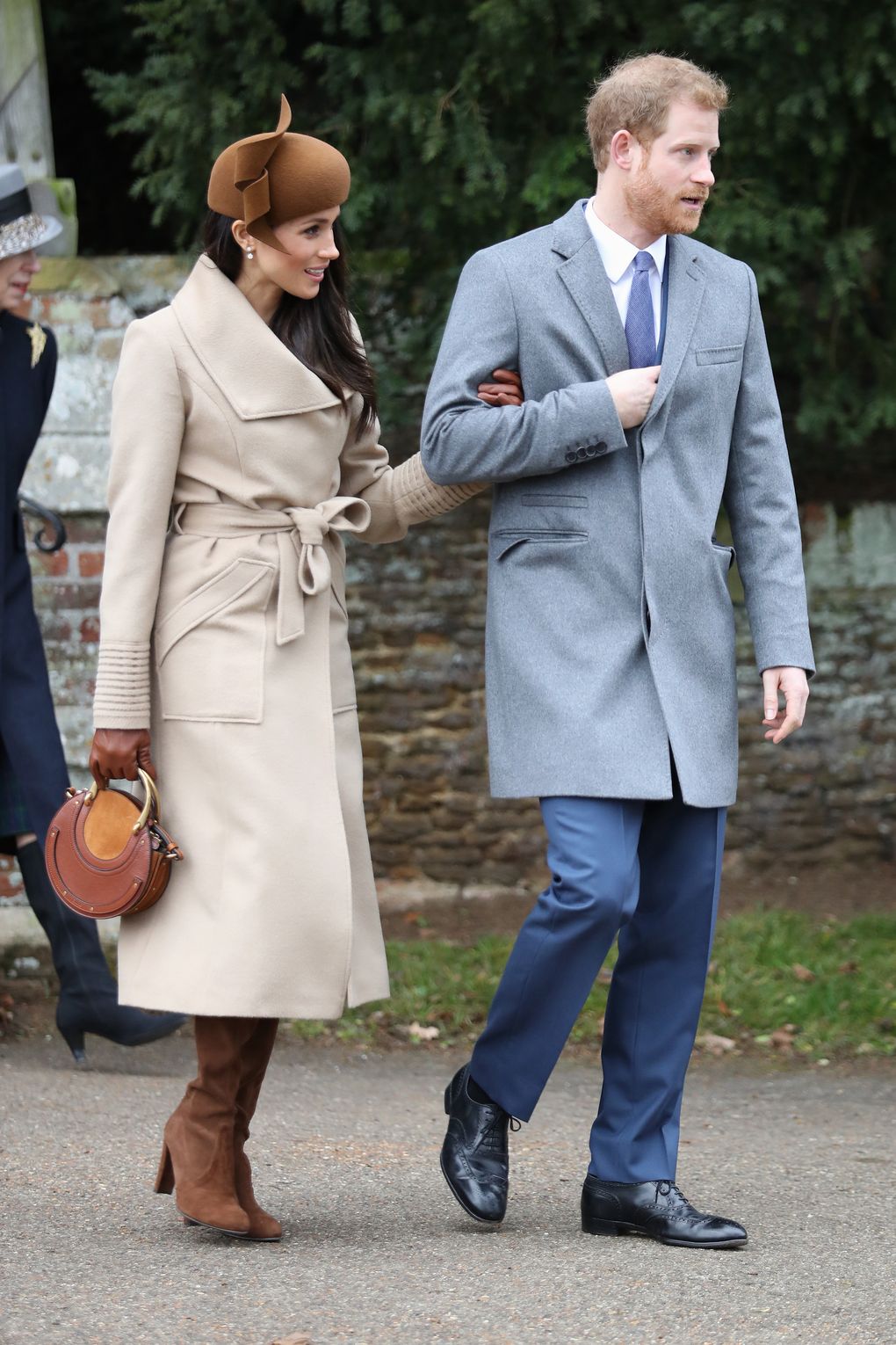 Members Of The Royal Family Attend St Mary Magdalene Church In SandringhamKING\'S LYNN, ENGLAND - DECEMBER 25: Meghan Markle and Prince Harry attend Christmas Day Church service at Church of St Mary Magdalene on December 25, 2017 in King\'s Lynn, England. (Photo by Chris Jackson/Getty Images)Chris Jackson
