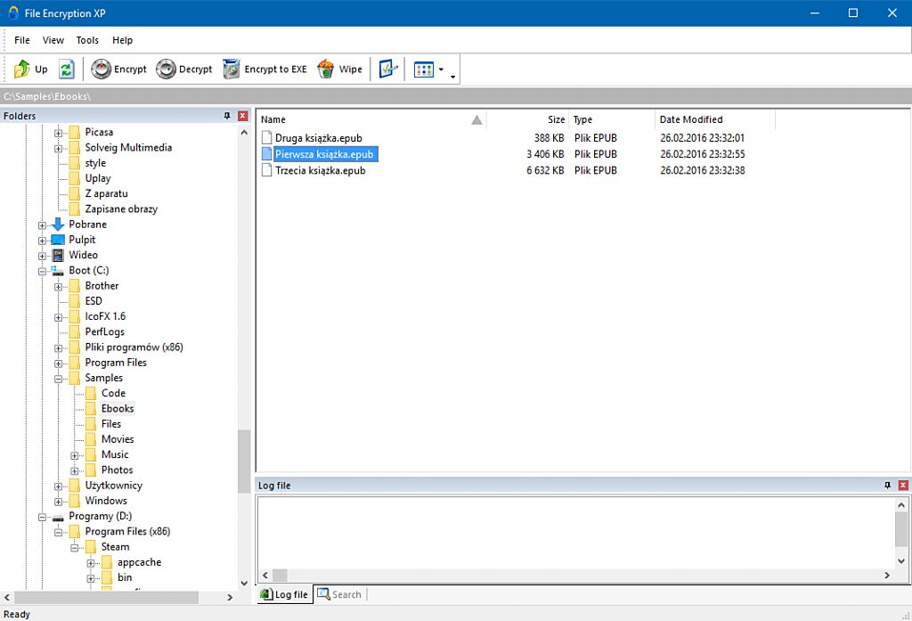 File Encryption XP 1.7 Build 395 - dobreprogramy