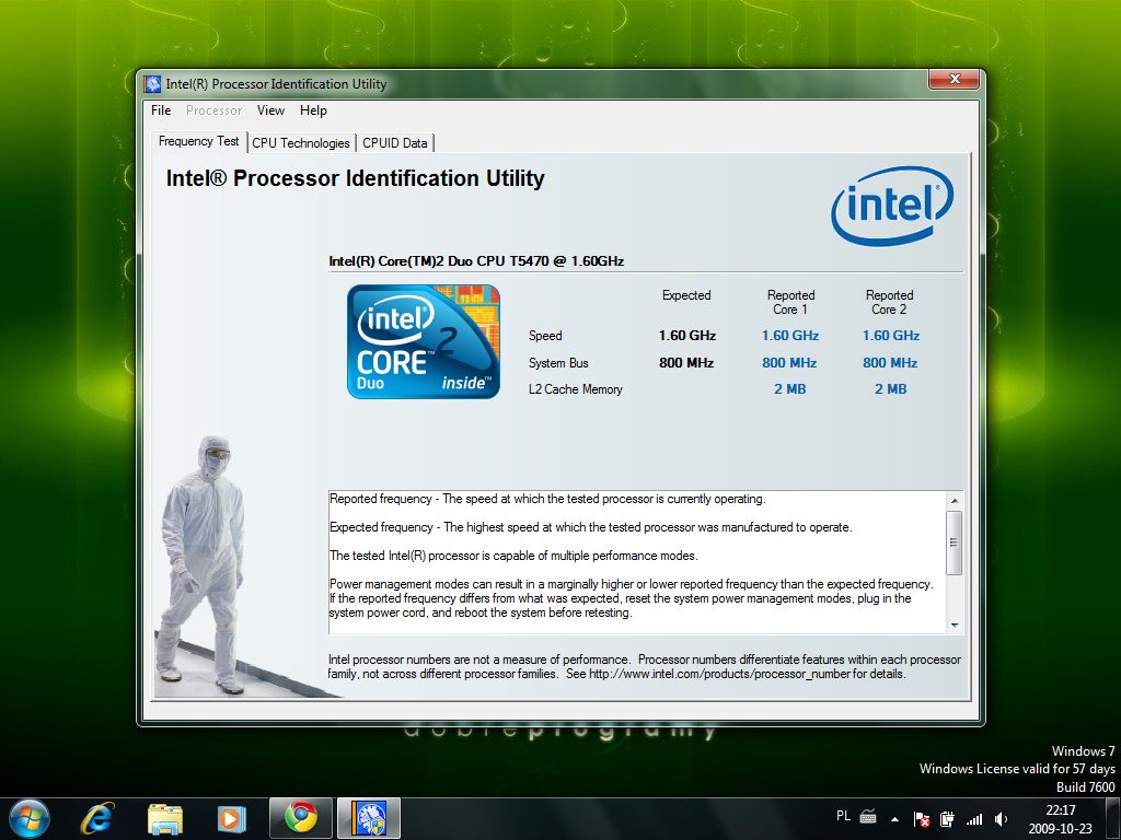 run intel processor identification utility