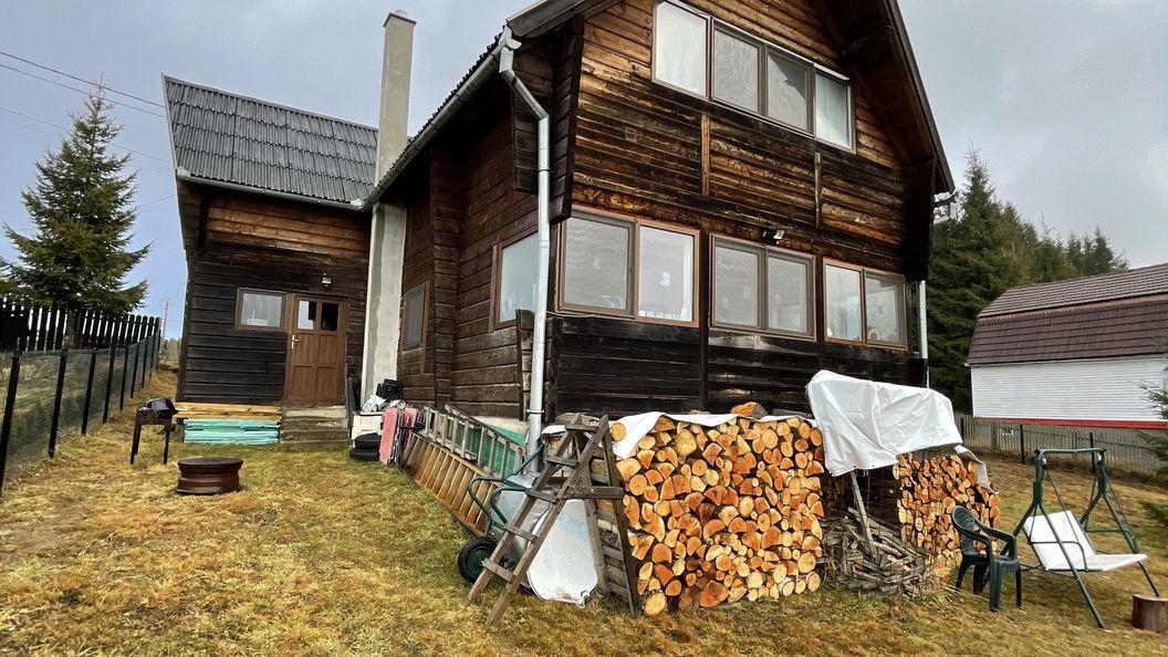 Cabana primitoare cu semineu Bălcești (1)