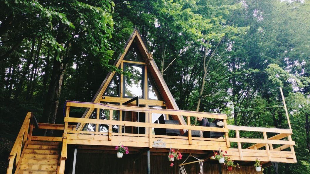 Cabana A-frame ,,la Constantini,, Curtea de Argeș (1)