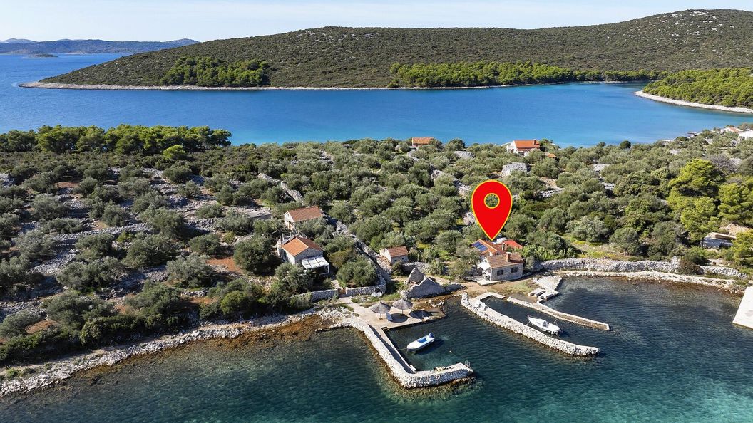 Halászkunyhó Nyaraláshoz A Tenger Mellett Öböl Lanđin, Pasman - 24044 Lanđin (1)