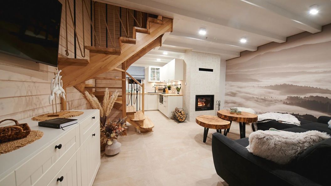 Domki Nad Zaporą w Centrum Soliny Domek Wiejski z jacuzzi (1)