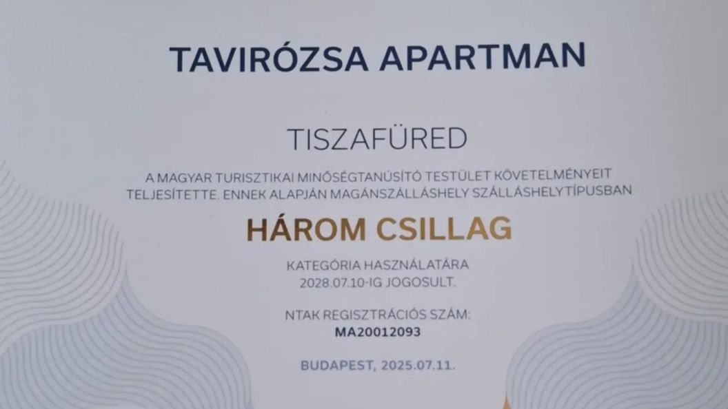 Tavirózsa Apartman Tiszafüred (1)