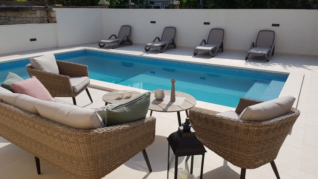 Apartmanok A Tenger Mellett Medencével Lumbarda, Korcula - 9303 Lumbarda (1)