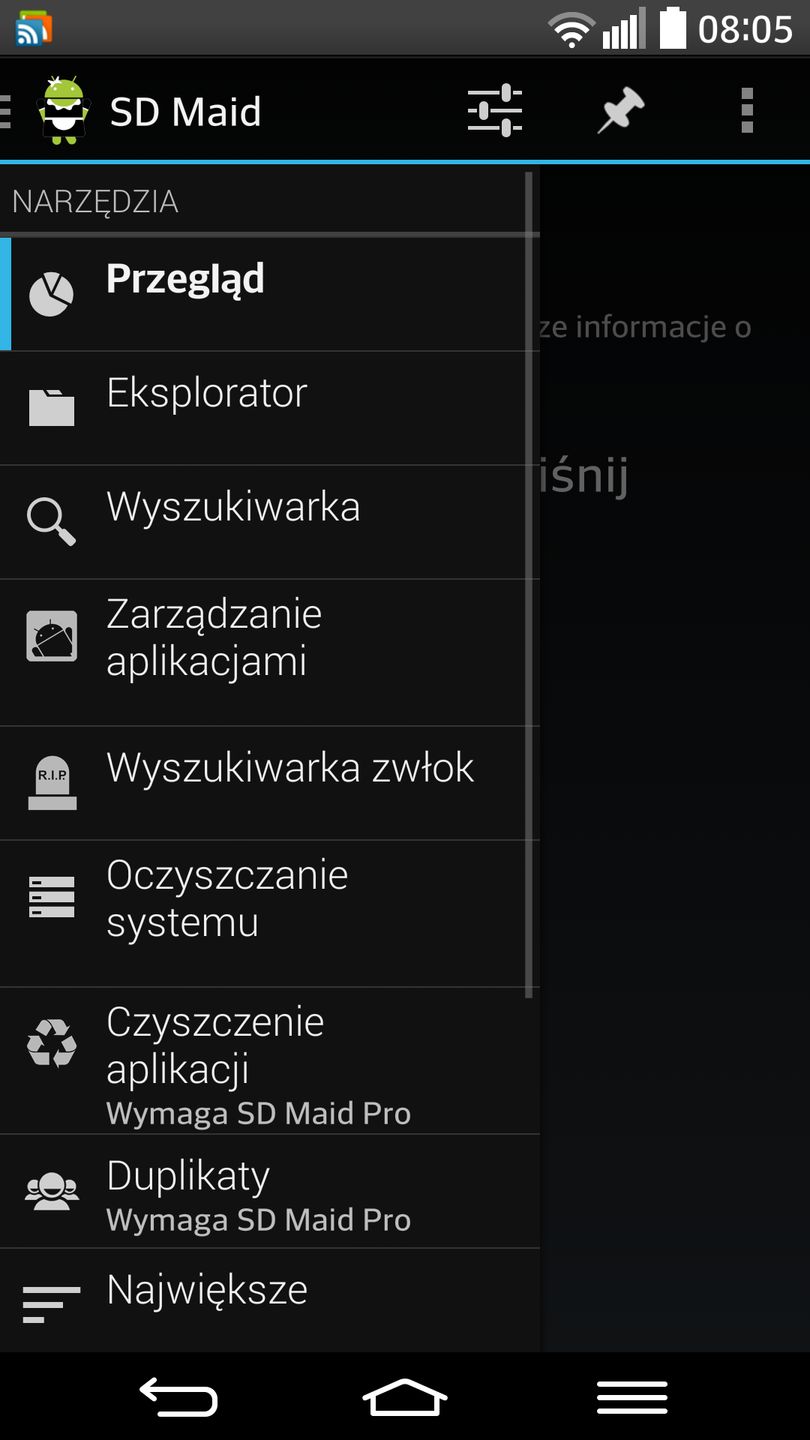 SD Maid System cleaning tool (Android) dobreprogramy