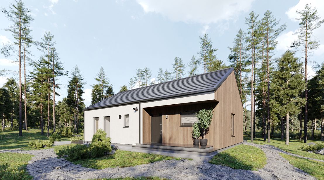 Dom prefabrykowany całoroczny Nowoczesna stodoła (HFS1001)