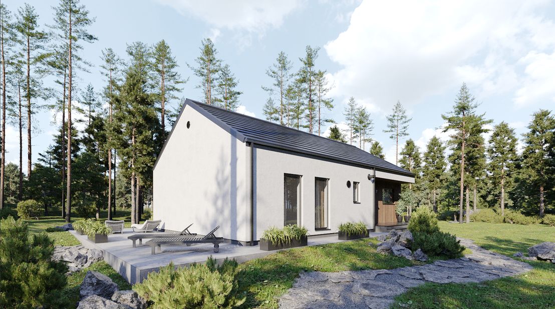 Dom prefabrykowany całoroczny Nowoczesna stodoła (HFS1001)