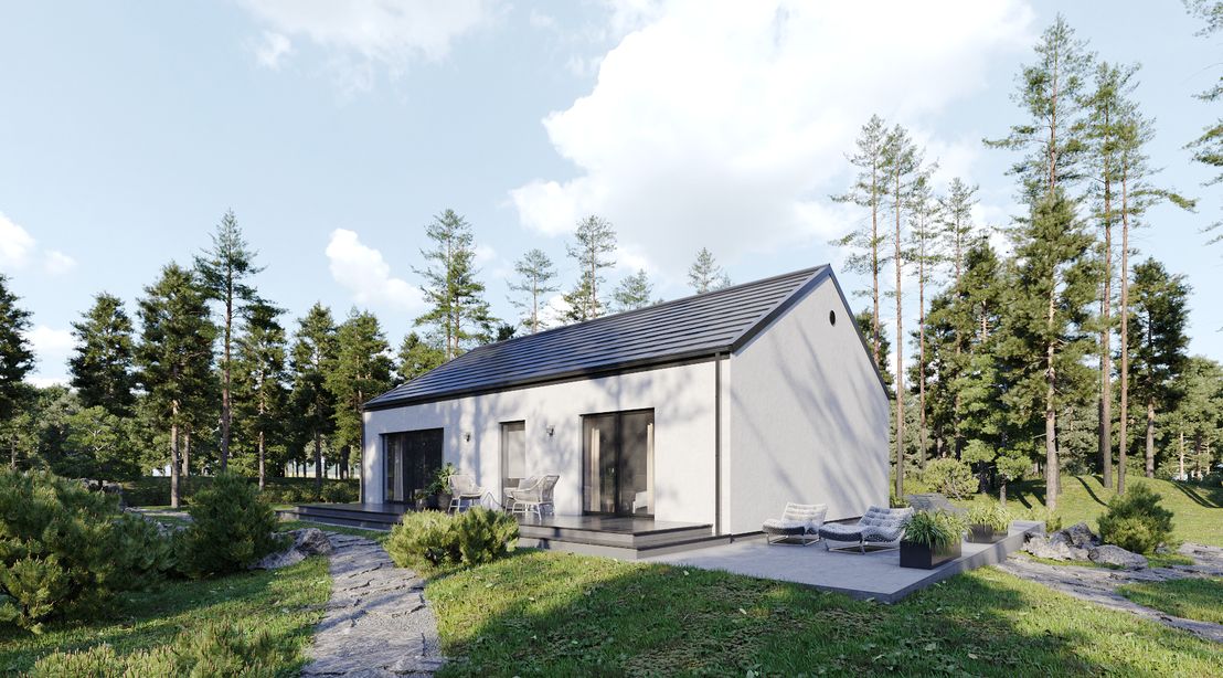 Dom prefabrykowany całoroczny Nowoczesna stodoła (HFS1001)