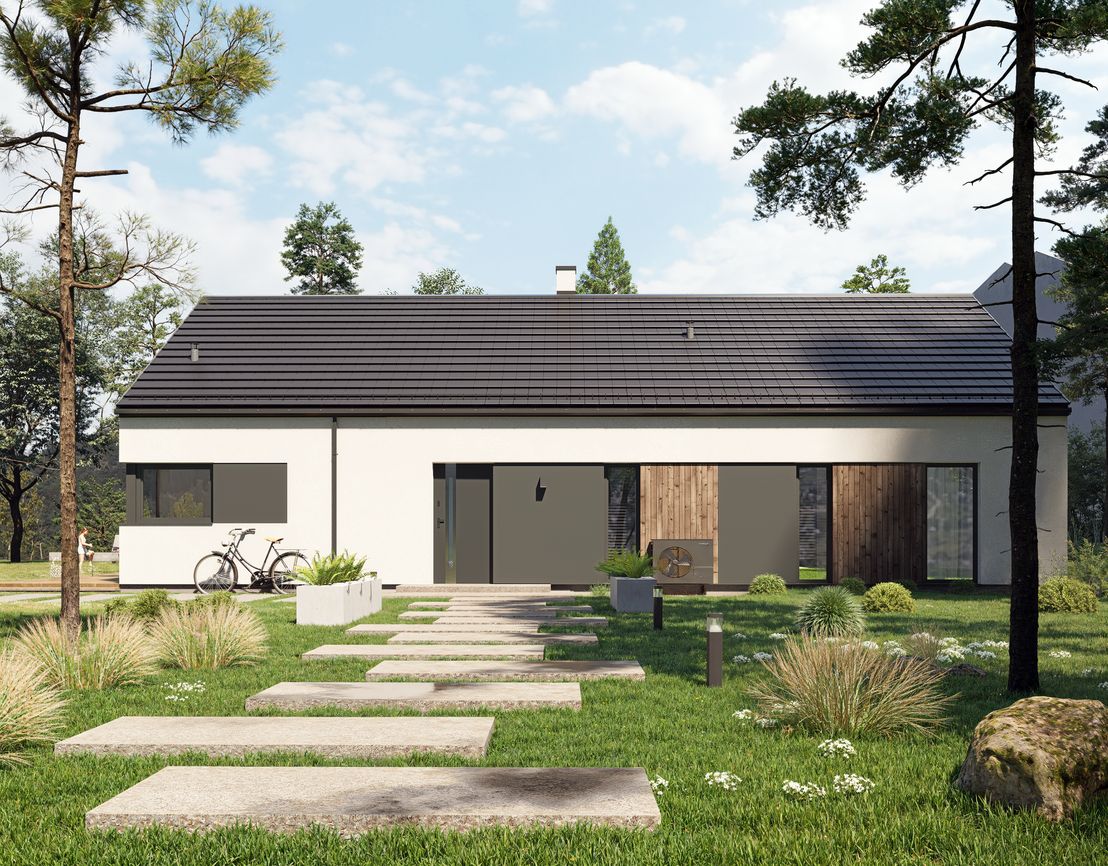 Dom keramzytowy Atrakcyjna Stodoła wariant 2 (HAK1000)