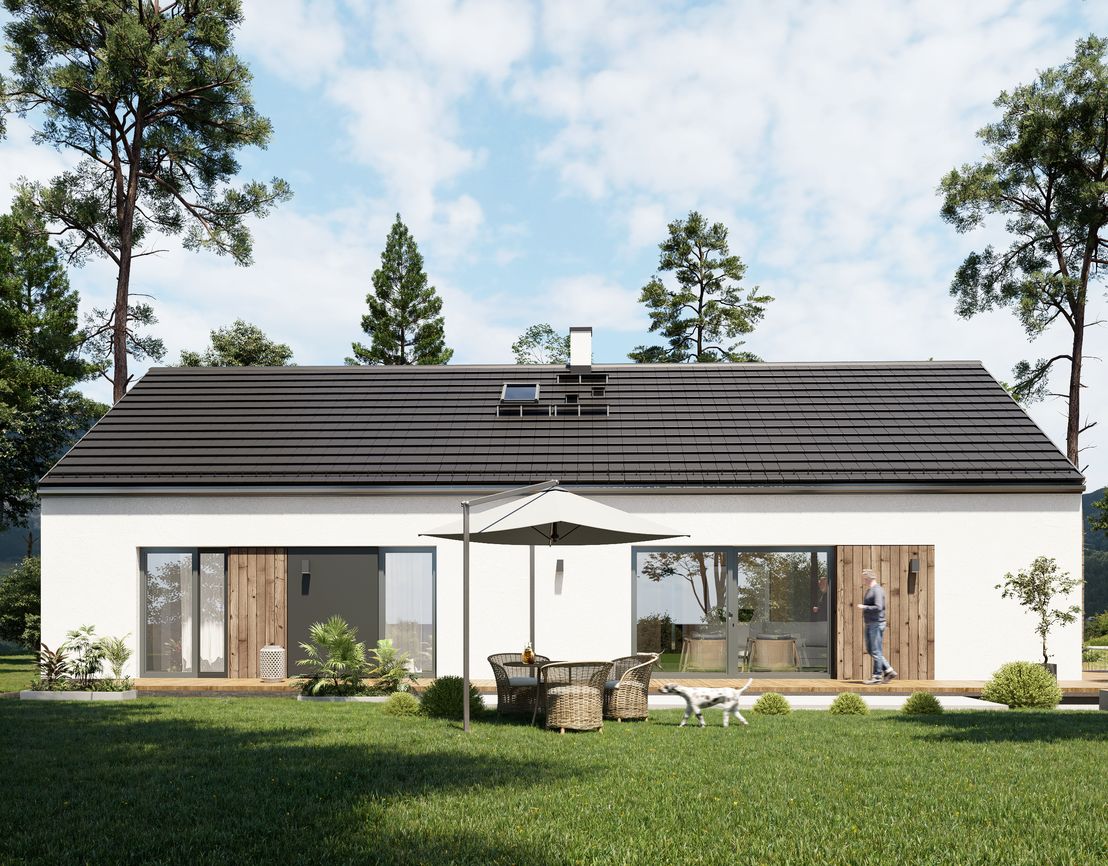 Dom keramzytowy Atrakcyjna Stodoła wariant 2 (HAK1000)