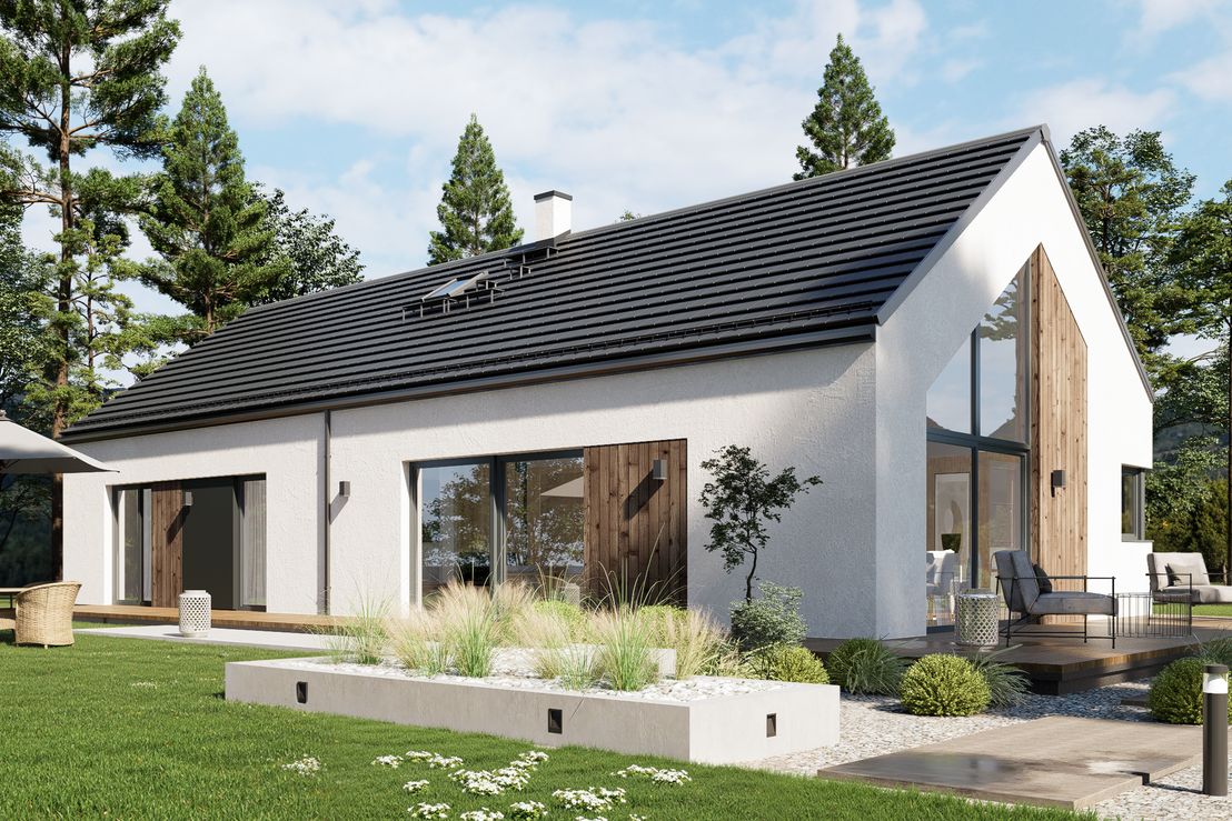 Dom keramzytowy Atrakcyjna Stodoła wariant 2 (HAK1000)