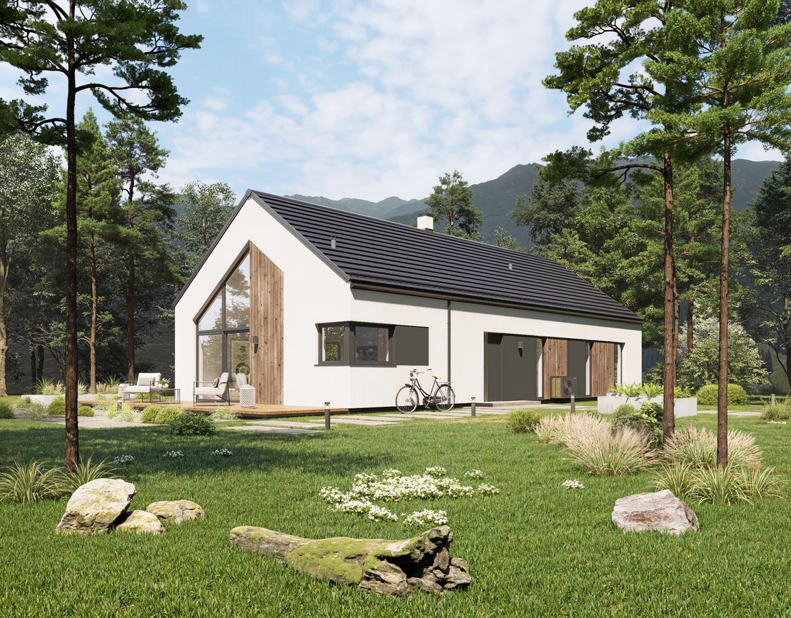 Dom keramzytowy Atrakcyjna Stodoła wariant 2 (HAK1000)