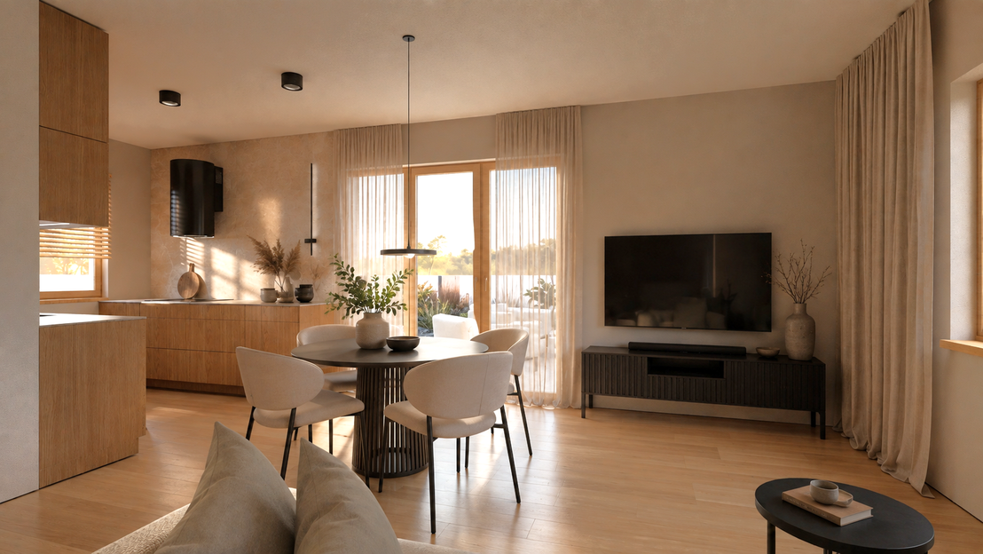 Projekt gotowy Dom keramzytowy Fiore 76 - parterowy dom o powierzchni 75,95 m², dach dwuspadowy - ujęcie 6