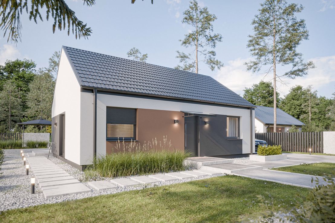 Dom prefabrykowany Parterowy 70A (HFX1000)
