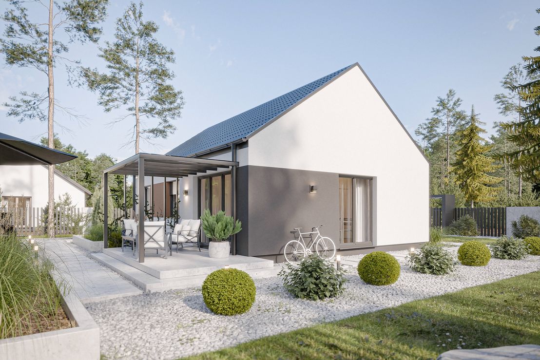 Dom prefabrykowany Parterowy 70A (HFX1000)