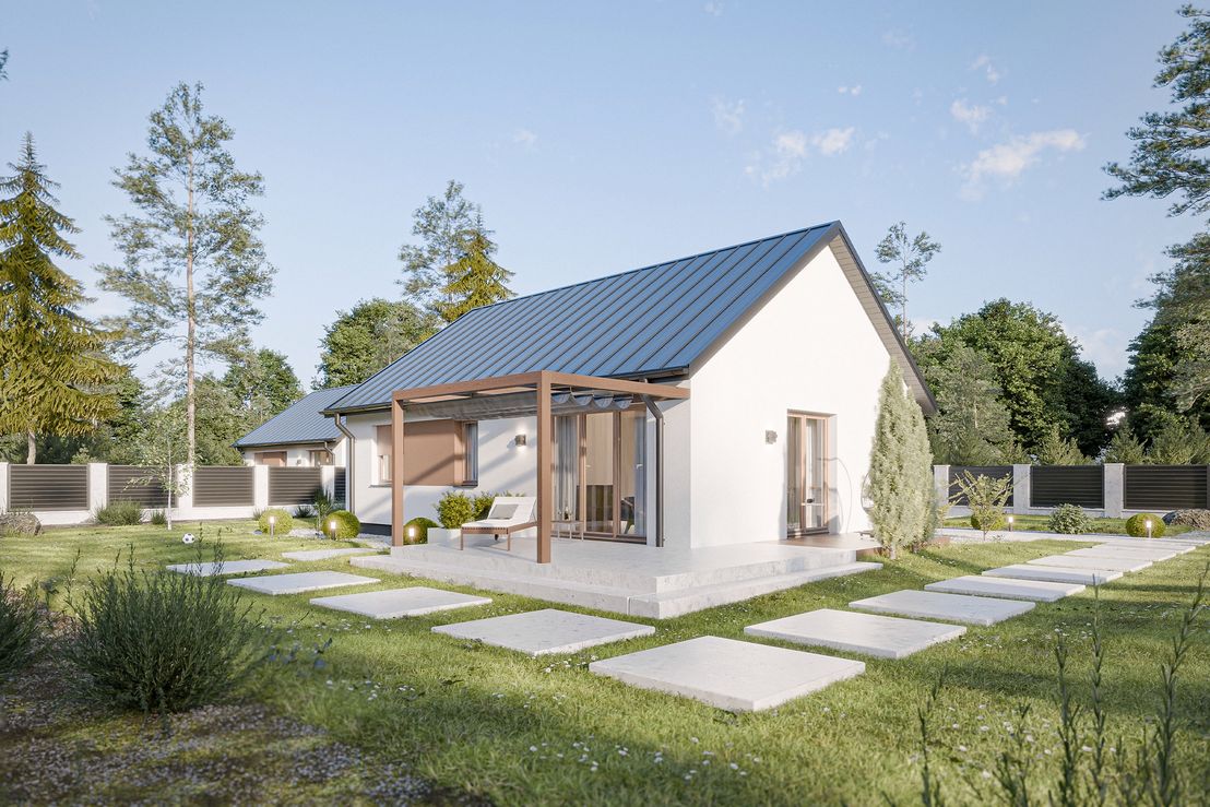 Dom prefabrykowany Parterowy 70B (HFX1001)