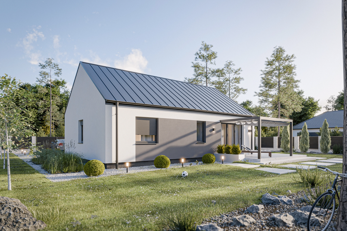 Dom prefabrykowany Parterowy 80B (HFX1004)