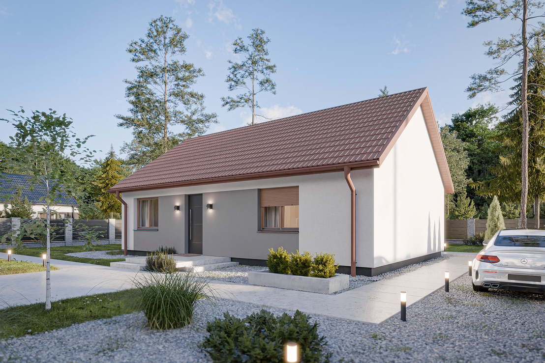 Dom prefabrykowany Parterowy 80C (HFX1005)