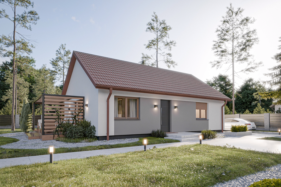 Dom prefabrykowany Parterowy 80C (HFX1005)