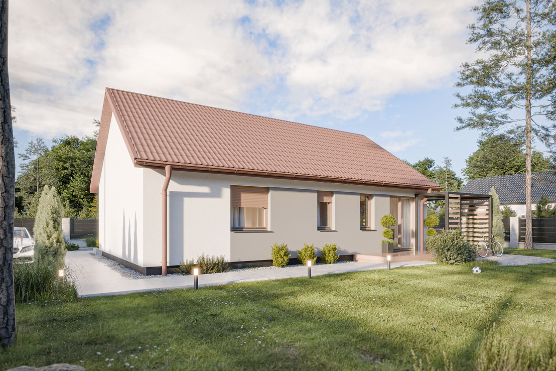 Dom prefabrykowany Parterowy 80C (HFX1005)